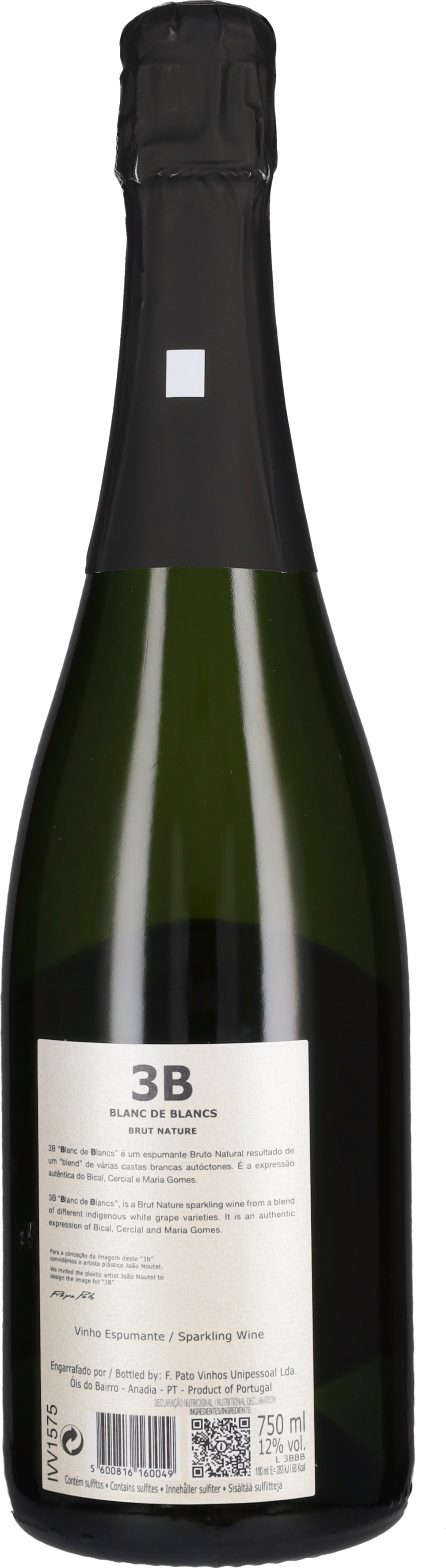 Pato Filipa Spumante Metodo Classico Blanc de Blancs '3B' Filipa Pato