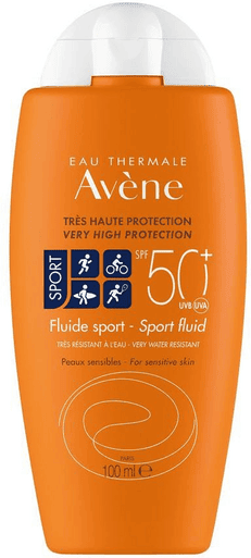 Avène Eau Thermale Avene Solare Fluido Sport SPF 50+ Protezione Antiossidante 100 ml