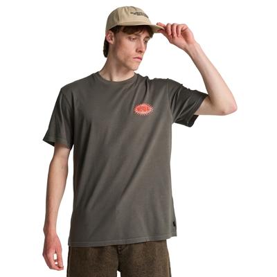 T-Shirt BILLABONG "Burn Out", Herren, Gr. M, grau (pewter), Obermaterial: 100% Baumwolle., Shirts T-Shirt