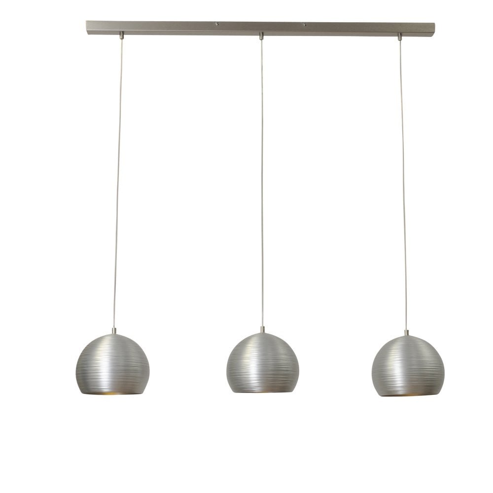Masterlight Concepto hanglamp voor de eetkamer, metaalgrijs, 3x20 cm