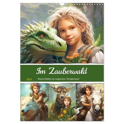 Im Zauberwald. Kleine Helden im magischen Druidenland (Wandkalender 2027 DIN A3 hoch), CALVENDO Monatskalender