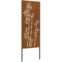 vidaXL Garten dekoratives Panel Rostig 50 x 140 cm