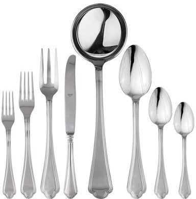 Mepra Leonardo Flatware Set - 43 Pieces - Stainless Steel