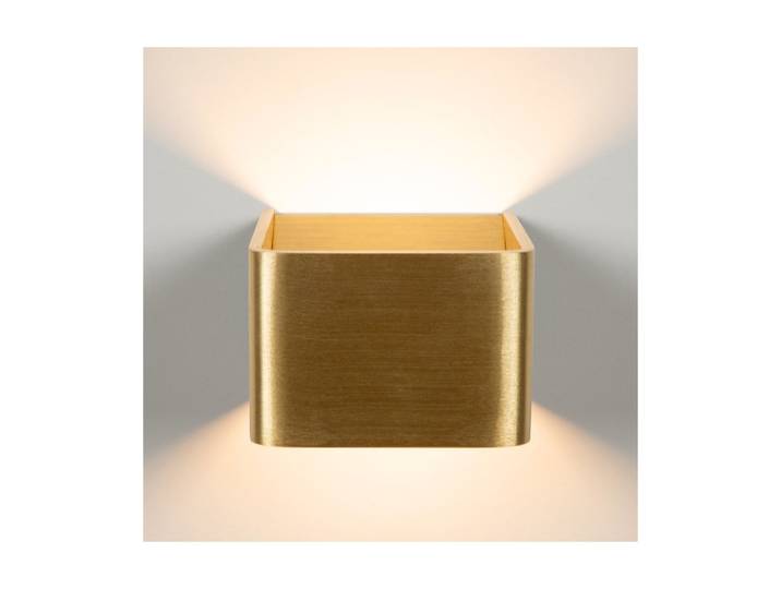 Applique rectangulaire en métal bronze, 10 x 10 cm