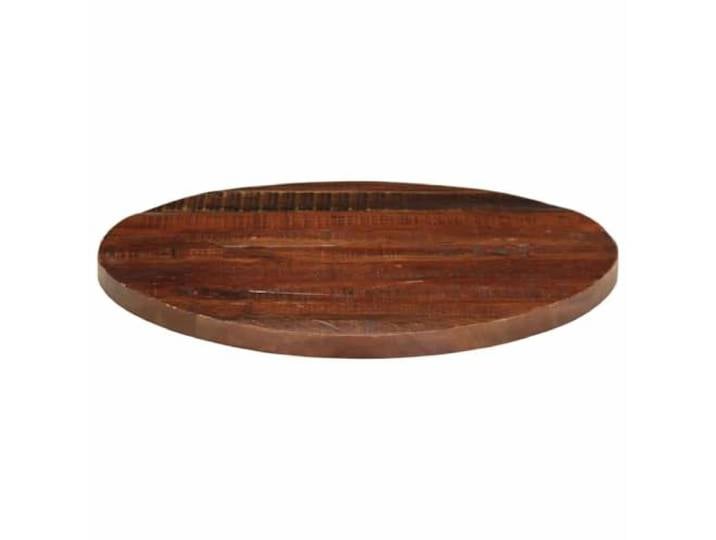 KTHLBRH Runde Tischplatte 90 x 3,8 cm aus massivem Altholz Rustikales Design, pflegeleichte Oberfläche, vielseitig für verschiedene Untergründe, handwerkliches Unikat
