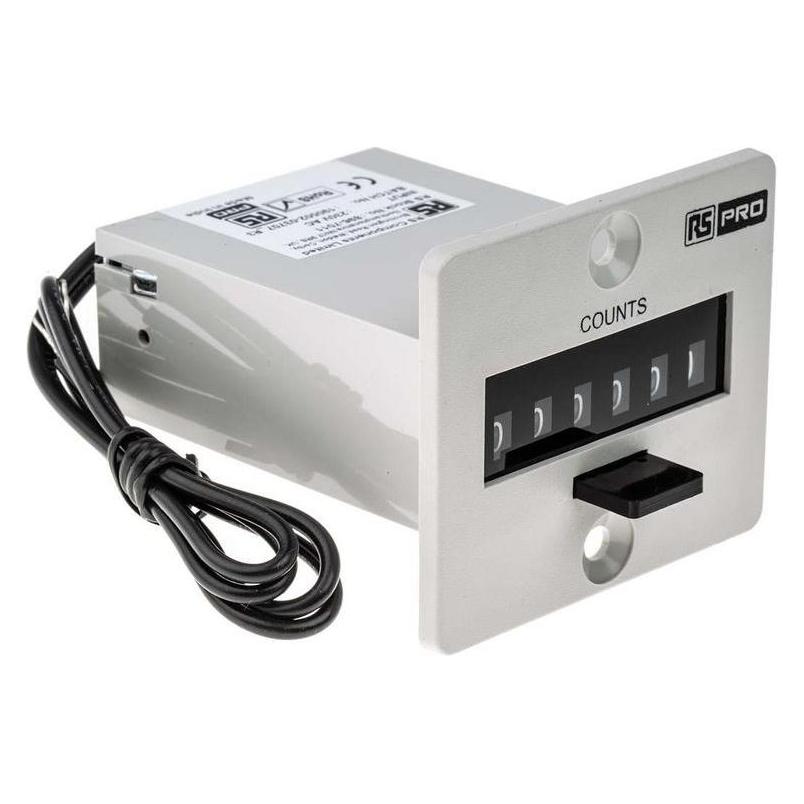 RS PRO Electromech Impulse Counter 56x48mm 230V (8967011)