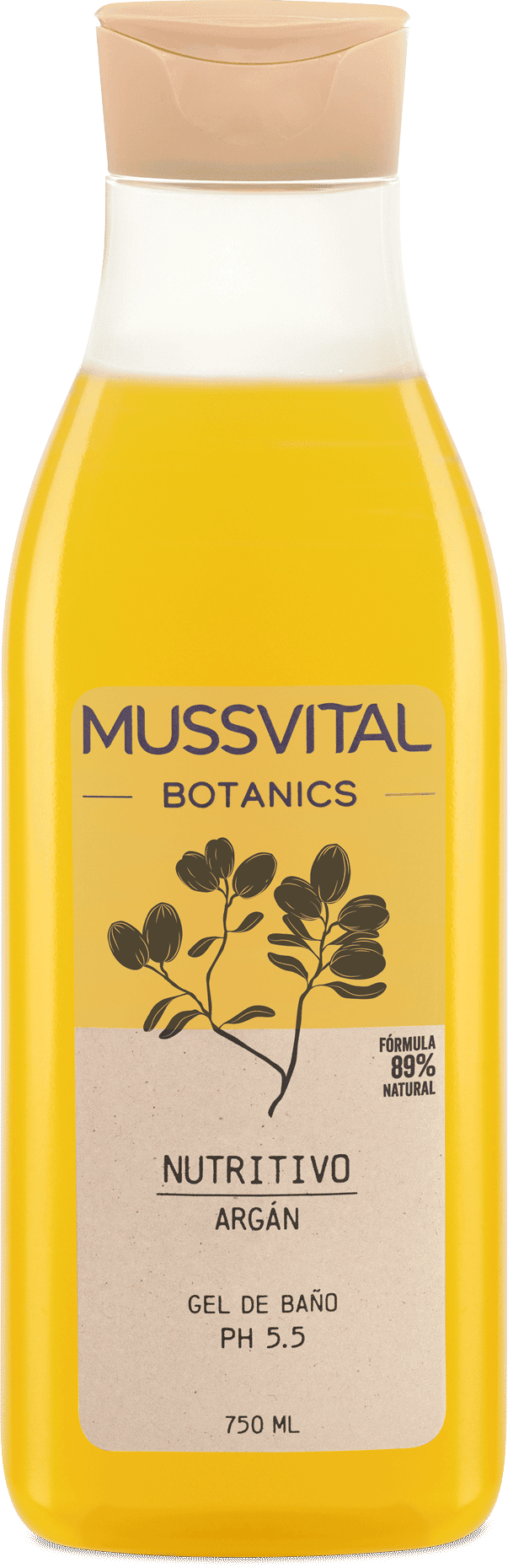 Mussvital Botanics Gel de Baño Argan 750 ml
