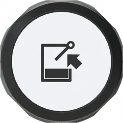 ABB MP9-1219 Drucktaster beschriftet "TROG", Symbol Code E2300453 ehemaliger Typ MP1-10W-L TROG