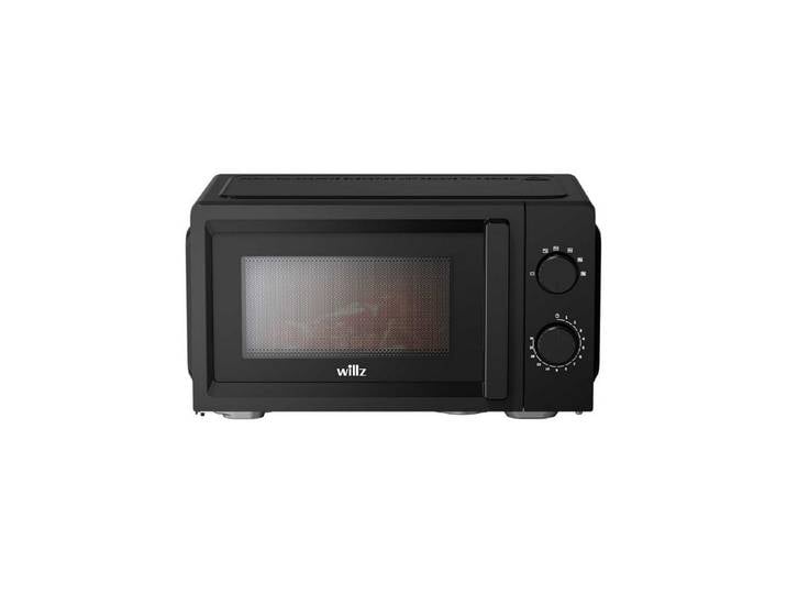 BBG Mikrowelle Willz Mikrowelle 700 W, 20 l, 6 Leistungsstufen, Auftaufunktion, 20 l, 30-Minuten-Timer, 2 Drehregler, Drehteller, freistehend