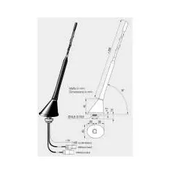 ATTB 2118.04 Antenne aktiv- FM/DAB+ mit Fakra Anschluss Länge ca.23cm 2xKabel...