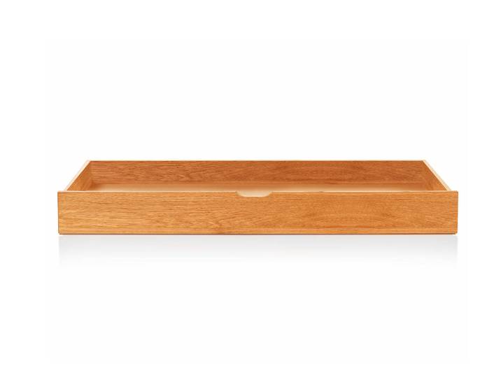 DAKONA Bettschublade auf Rollen, Material Massivholz, Buche