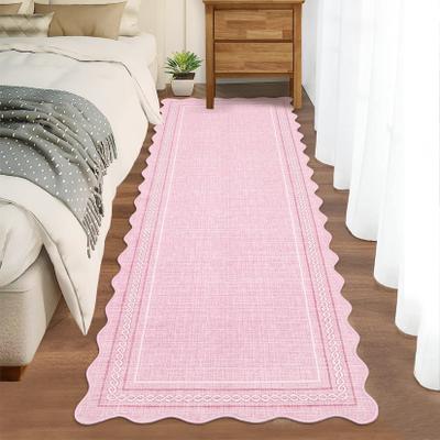 Garvee Modern Curved Rope Border Scalloped Area Rug