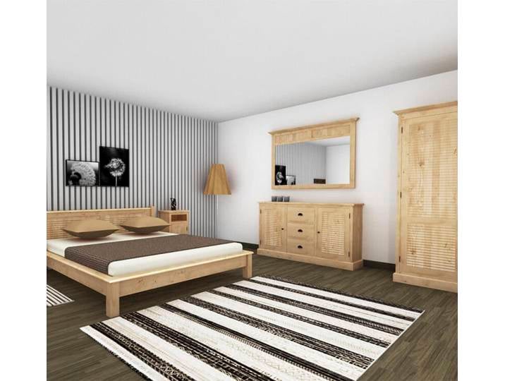 Schlafzimmer-Set Kiel, maritim honigbraun