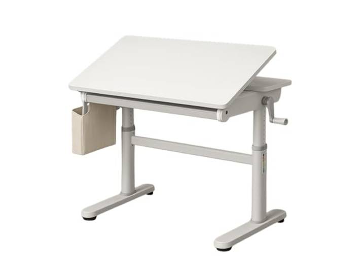 Spacetronik Kinderschreibtisch Höhenverstellbar 54–76 cm Schreibtisch Kinder, Ergonomischer Schülerschreibtisch mit Neigbarer Tischplatte 0–50°, Schublade & Organizer