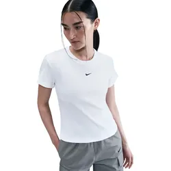 NIKE Sportswear Rib T-Shirt Damen 100 - white L