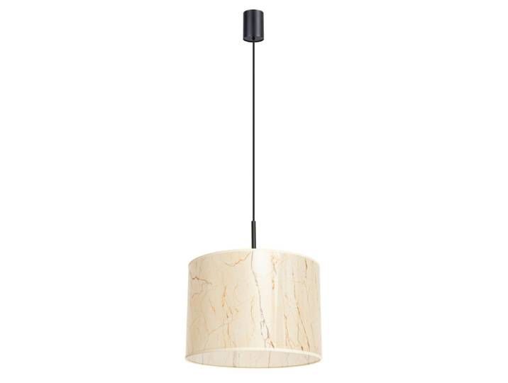 Lampe suspendue pvc marbre beige/noir h 137 cm