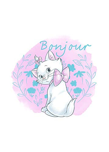 Komar Disney Wandafbeelding Aristocats Marie Kunstdruk voor Kinderkamer, Breedte: 50 cm, Hoogte: 70 cm