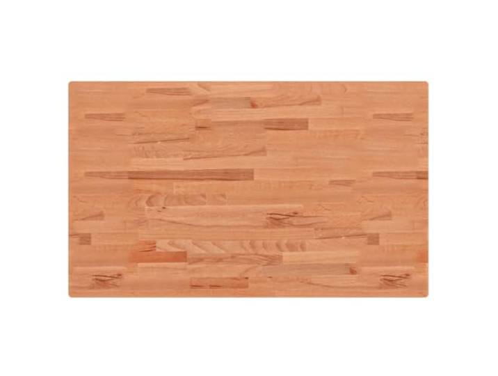 Favemtsl Tischplatte 100x60x1,5 cm Buche Massivholzplatte Rechteckig Lackierte Buchenholzoberfläche für Esszimmer und Büro, glatte Holzmaserung als robuste Basis für individuelle Möbel.