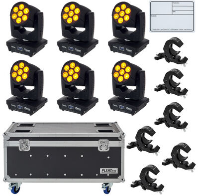 Varytec Hero Wash 715 HEX LED Bundle Schwarz