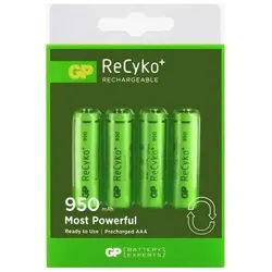 1X4 GP Recyko NiMH-Akku Aaa 950 mAh, sofort einsatzbereit