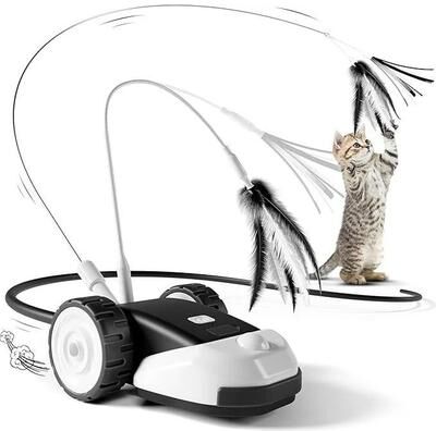Uplift Essentials "Smart Interactive ""Touch to Wake"" Toy Car black"