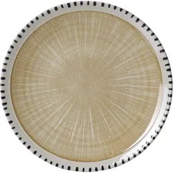 Dessertteller NATURA (BHT 20,50x2x20,50 cm) - beige - BHT 20,50x2x20,50 cm