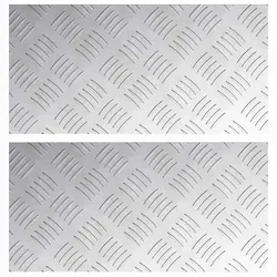 vidaXL Stufenmatten 2 stk. 40x20 cm Silber Aluminium Rechtwinklig