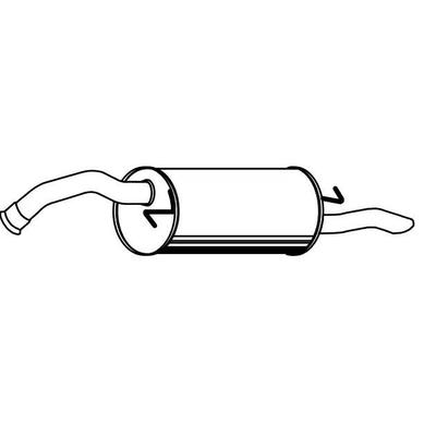VEGAZ Endschalldämpfer TOYOTA TS-458 1743021271 Endtopf,Auspuff Endtopf,Nachschalldämpfer,ESD