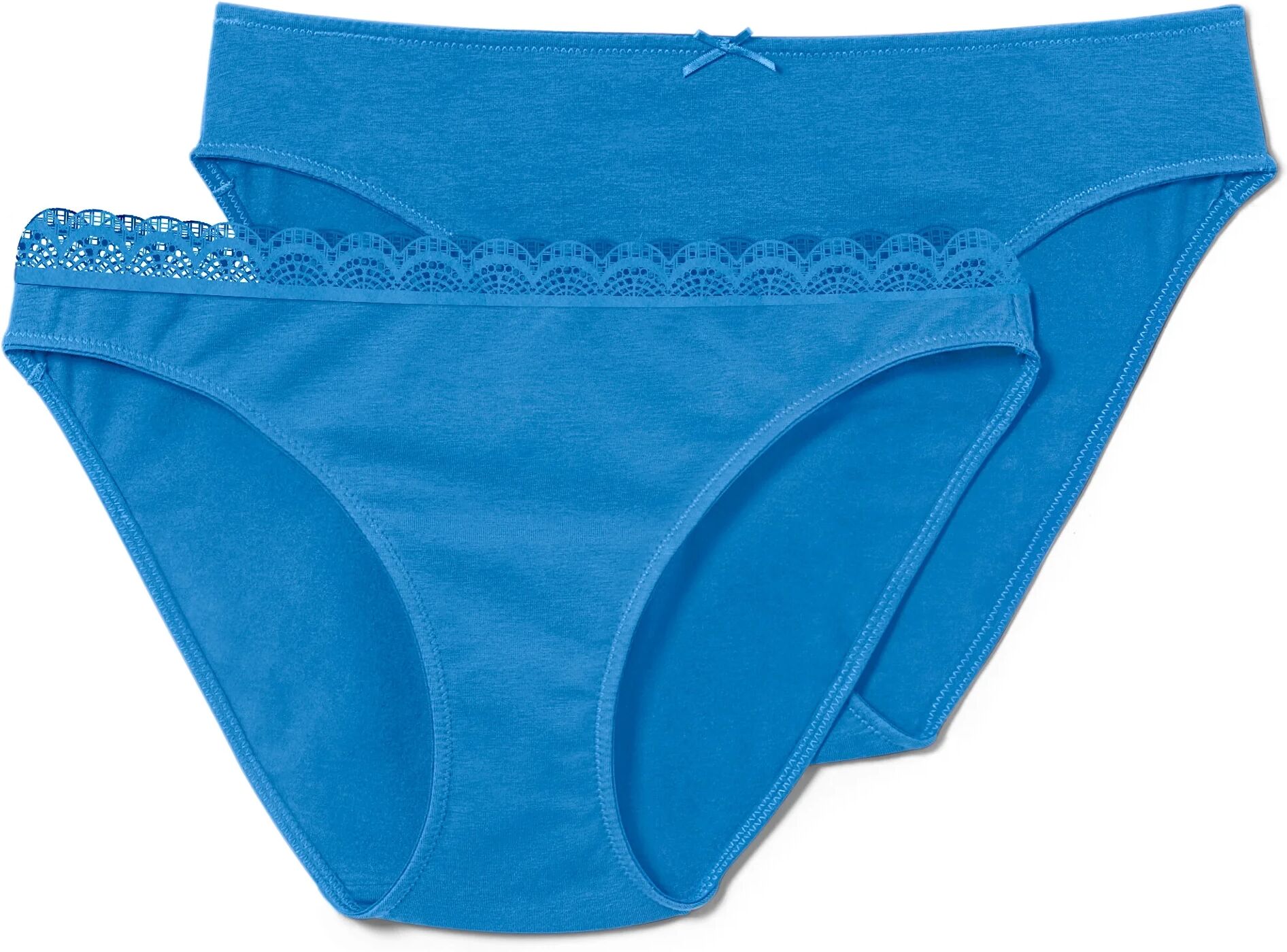 Tchibo - 2 Slips - Damen - Gr. L - blau