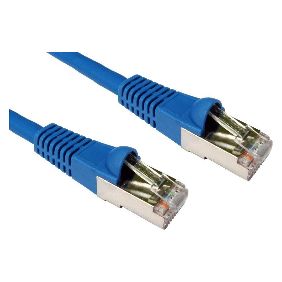 Cables Direct CDL 0.5m Cat6A Patch Cable - Blue (CAT6a, 0.50 m) (ART-100B)