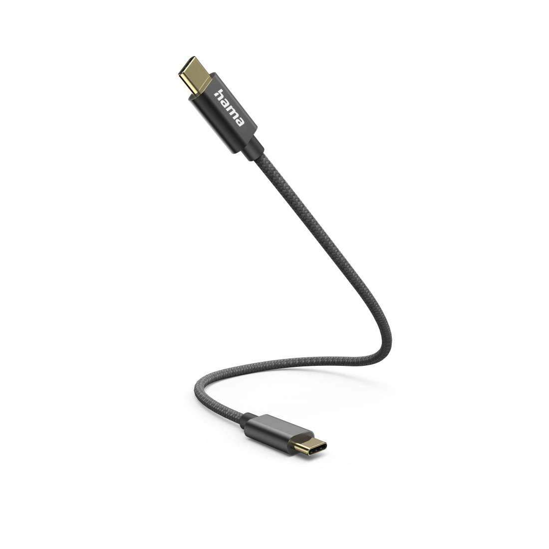 hama Ladekabel schwarz, Kabellänge: 0,2 m 00201604