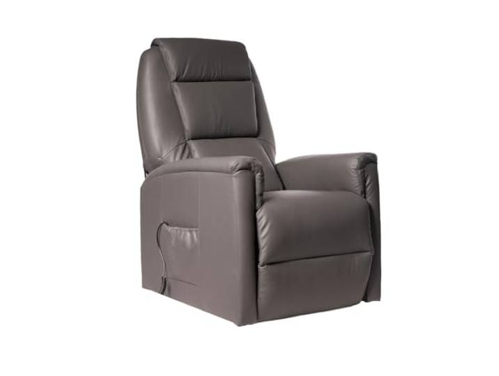 POLTRONE ITALIA - Rebecca2 Elektrischer Ledersessel mit Aufstehhilfe 2 Motoren mit Aufstehfunktion 2 Rädern Aufstehsessel Seniorensessel Relaxsessel Medizinprodukt der Klasse I