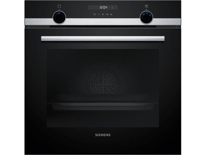 SIEMENS Backofen iQ500 HB517GBS3, mit Teleskopauszug nachrüstbar, Hydrolyse, 3D Heißluft Funktion für eine gleichmäßige Hitzeverteilung