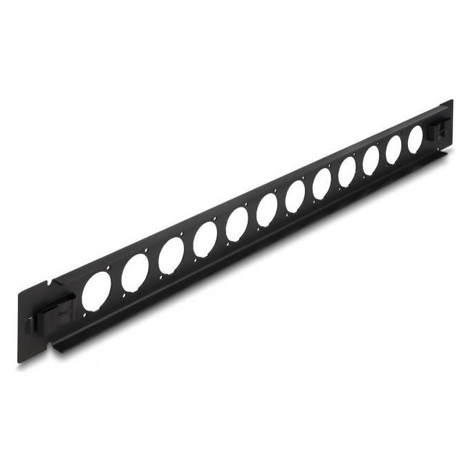 Delock 19? D-Typ Patchpanel 12 Port werkzeugfrei schwarz (66900)