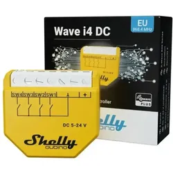 Shelly, Aktor, Wave i4 DC LRZ-Wave Long Range Controller mit 4 Digitaleingängen 5-24 V DC