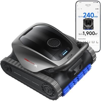 Mova Diver A10 Cordless Robotic Pool Vacuum, Auto Parking, 8 Modes
