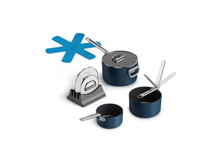 Joseph Joseph Space non-stick Topf 8-teilig Blau
