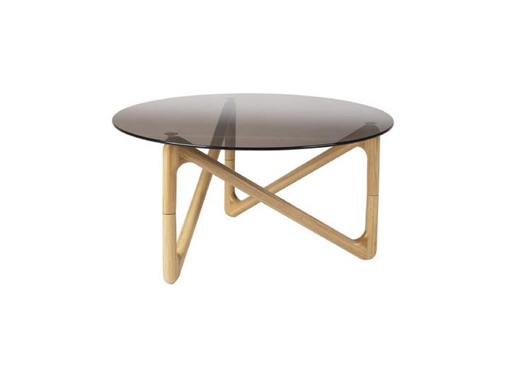 Couchtisch Ralvian – aus Glas in zwei Farben - Braun - Luxusbetten24
