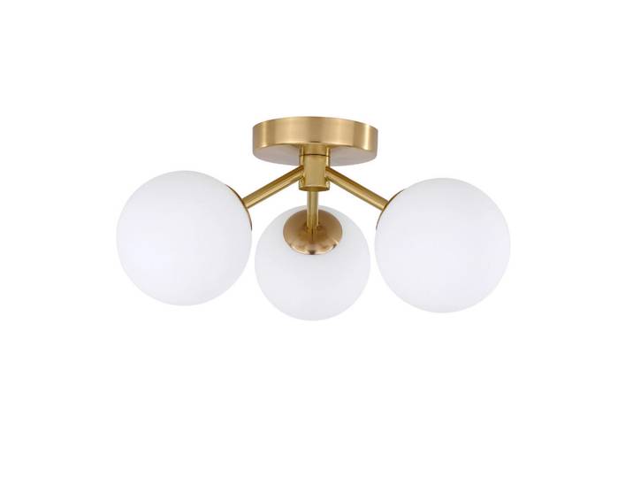 Deckenleuchte Dorado, Goldfarben, Metall, 36x18x36 cm, RoHS, Lampen & Leuchten, Innenbeleuchtung, Deckenleuchten, Deckenleuchten