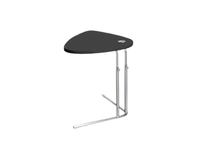 NIUHUAHUI Teetisch, Kleiner Beistelltisch, Terrassenkaffee for Wohnzimmer, Schlafzimmer, Balkon, Büro, höhenverstellbar(Black)