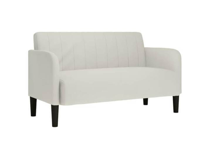 vidaXL Zweisitzer-Sofa Creme 109 cm Samt