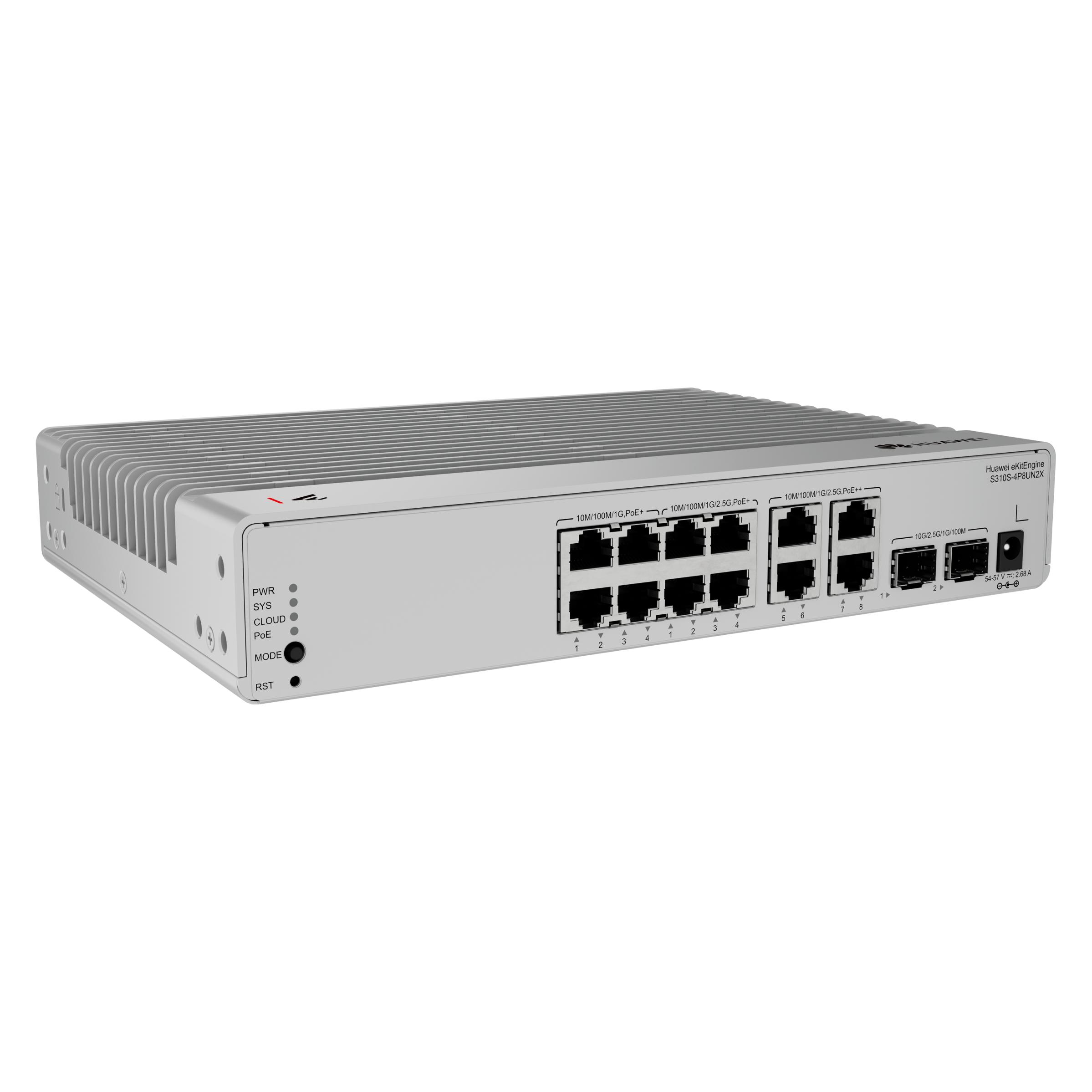Huawei Data Communication S310S S310S-8P4UN2X 8x10/100 - 1 Gbps - Power over Ethernet (8 Ports) (S310S-8P4UN2X)