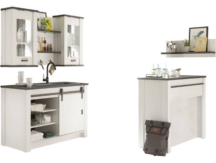 Home affaire Pantryküche Sherwood, Breite 160 cm, ohne E-Geräte