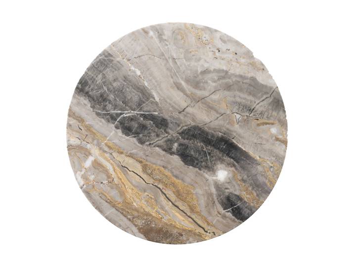 Audo Copenhagen Androgyne Tischplatte für Beistelltisch Grey galaxy, Ø42 cm