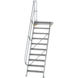 Munk Treppe mit Plattform 60° Stufenbreite 800 mm - 600390