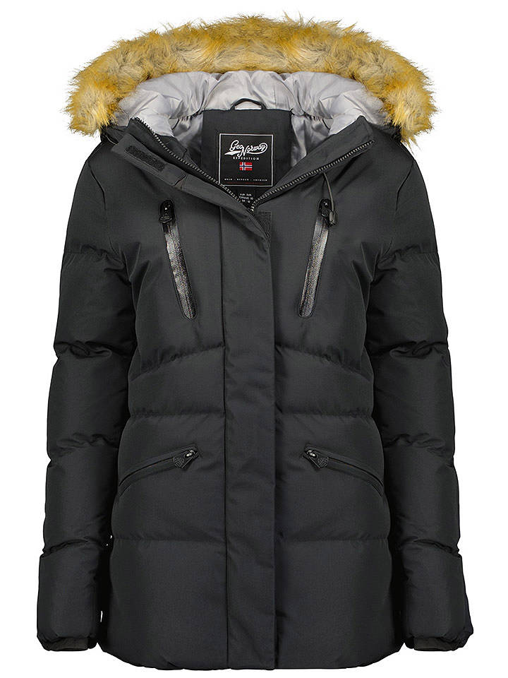 Geographical Norway Winterjacke "Crown" in Schwarz - S