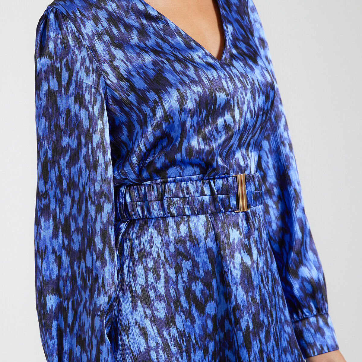 VERO MODA Robe courte imprimée, ceinturée