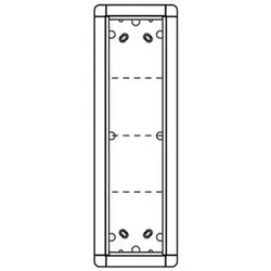 Rahmen-Türstation 4f AP Portier ws Alu 133x423x37mm