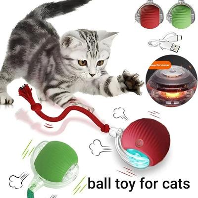 Uplift Picks Smart Interactive Rolling Ball Rechargeable Toy For Cats And Small Dogs red