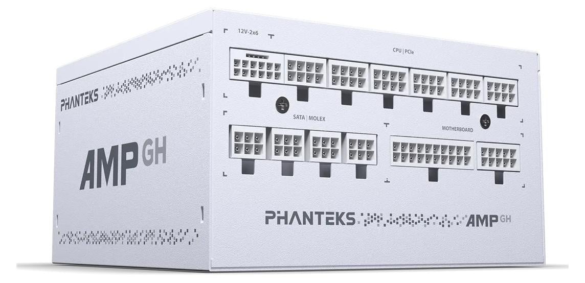 Phanteks P1200GH_WT01_EU 1200 Watt voeding, wit, ATX 3.1, 80 PLUS Platinum, PCIe 5.1, volledig modulair